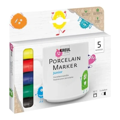 Image de Crayons à porcelaine pointe fine (pack b) lot de 5 c. kreul 16300