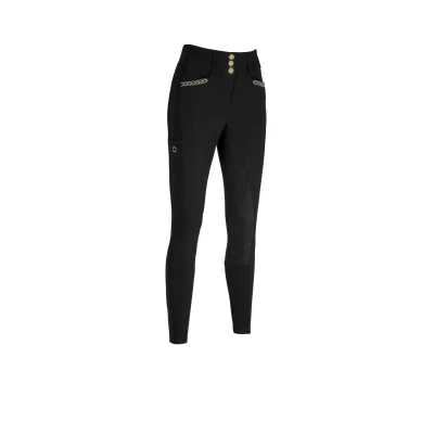Image de Pikeur Pantalon d&#039;Équitation New Candela Full Grip Flex Faux Leather NoirVendu par Agradi