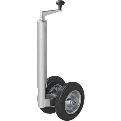 Afbeelding van Pro Plus Neuswiel Ø 48 mm voor Aanhanger Dubbel Wiel Metalen Velg PU Band 200 x 50