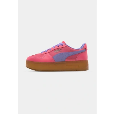 Afbeelding van Puma Palermo Elevata Sneakers laag, Dames, Maat: 37, Magic rose caramel latte Leer