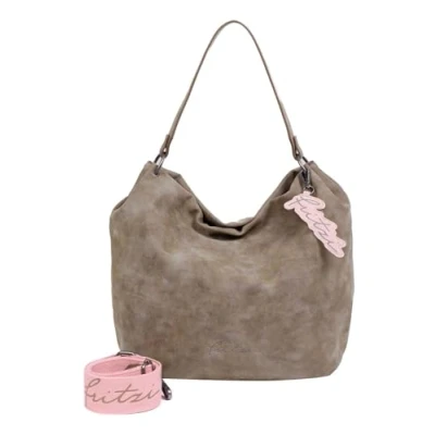Afbeelding van Fritzi aus Preußen Schoudertas Joshi02 Vintage Hobo Bag Old Wood Bruine