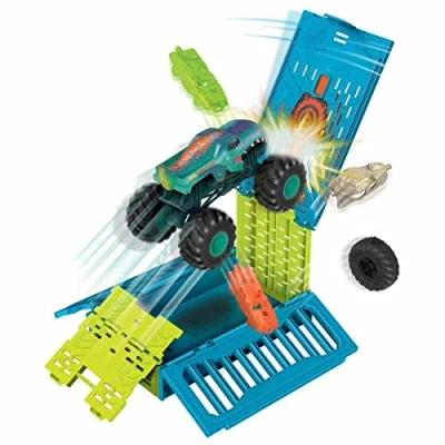 Afbeelding van Hot Wheels Monstertrucks 1:24 Mega Wrex Grote Crashkooi