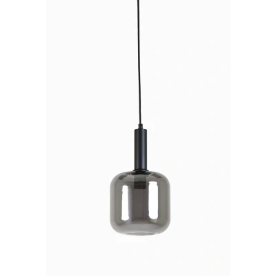 Afbeelding van Lekar hanglamp Ø16 cm zwart/smoke glas