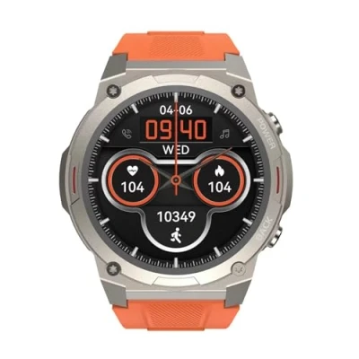 Afbeelding van HiFuture FutureGo MIX2 Smartwatch Horloge Heren &amp; Dames HD AMOLED Touchscreen Bluetooth 5.3 Hartslagmeter Stappenteller, Slaapmonitor Waterdicht Compatibel met Apple iOS en Android apparaten Kleur: Sunshine Orange