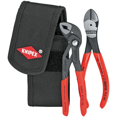 Afbeelding van Knipex 002072V02 2 delige Mini Tangenset in gordeltas