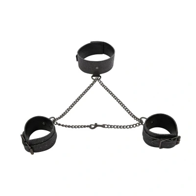 Afbeelding van Sportsheets Sex &amp; Mischief Shadow Sparkle Halsband en Boeien Set