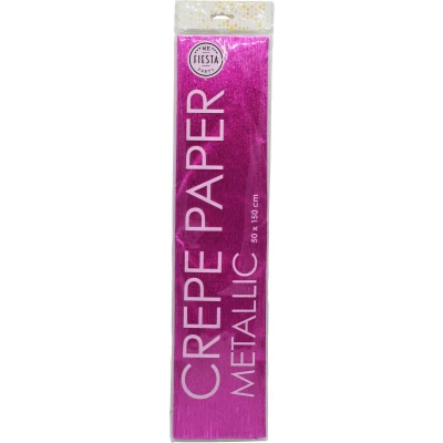 Afbeelding van Globos Metallic Crepepapier Roze, 50x150cm