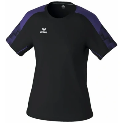 Afbeelding van Erima Evo Star T Shirt Dames Zwart / Violet Maat: 34
