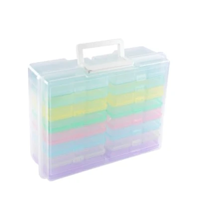 Afbeelding van Vaessen Creative Opbergbox Pastel 37,50 x 30 13 cm Incl. 16 Cassettes