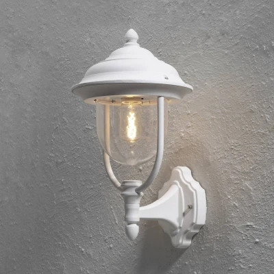 Afbeelding van Buitenwandlamp PARMA staand, wit