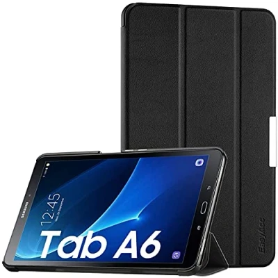 Afbeelding van EasyAcc Beschermhoes voor Samsung Galaxy Tab A6 10.1 2016 (SM T580/T585) ultradunne lichte Smart Cover compatibel met automatische stand/slaapfunctie (zwart)