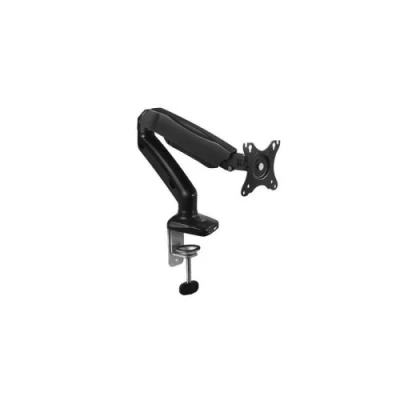 Image de Ewent EW1515 Kit de montage bras réglable pour moniteur plastique, aluminium, acier noir Taille d&#039;écran : 13&quot; 27&quot; pinces montables, montrable sur bureau