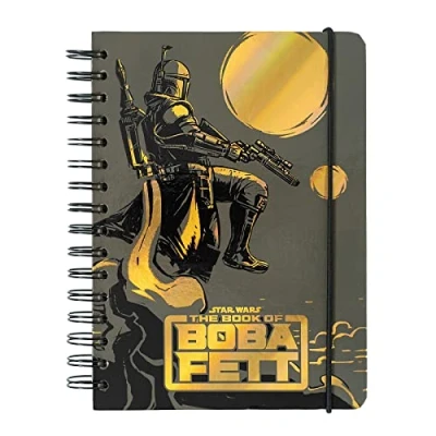 Afbeelding van Grupo Erik Bullet Journal Star Wars The Book of Boba vet notitieboek A5, spiraalboek Spiraal Agenda Notebook