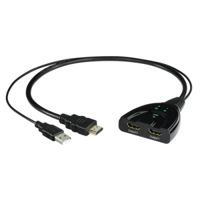 Afbeelding van Hama 00121776 Kabel Splitter/combiner Kabelsplitter Zwart