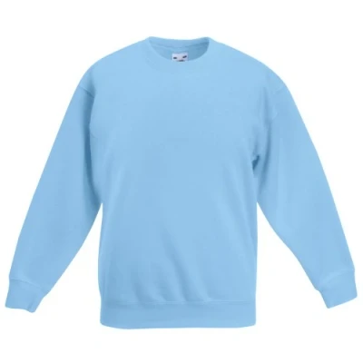 Afbeelding van Fruit Of The Loom Childrens Unisex Set In Sleeve Sweatshirt (Hemel Blauw)