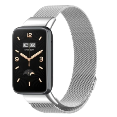 Afbeelding van Milanese bandje Zilver Xiaomi Smart Band 7 Pro RVS