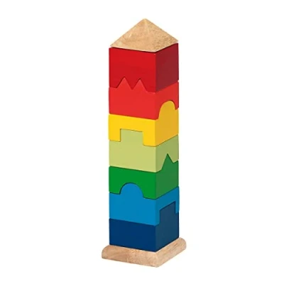 Afbeelding van Goki Houten Stapel Toren, 9dlg.