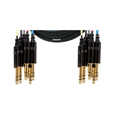 Afbeelding van Cordial Intro multicore jack/jack symm. 8 voudig, Rean stekker, 5,0m Analoge kabels