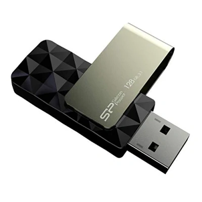 Afbeelding van Silicon Power Blaze B30 USB 3.0 flashdrive, draaibaar, 128 GB, zwart