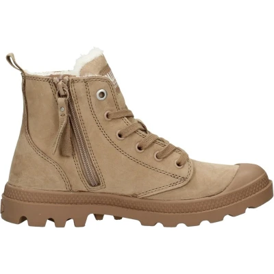 Afbeelding van Palladium Pampa Snowboots, Dames, Maat: 38, Light brown Nubukleer