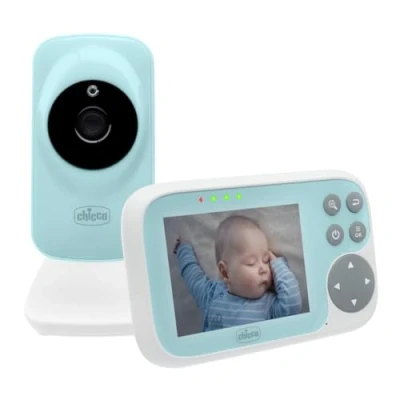 Afbeelding van Chicco video start babyfoon turquoise infrarood nachtzicht