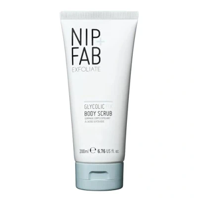 Afbeelding van Nip+Fab Glycolic Fix Body Scrub, peeling, zacht en stralend, sheaboter witte ricinusparels, lichtere kalmerende huid, 200 ml