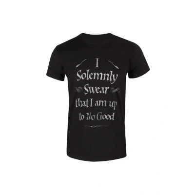 Afbeelding van Henry Tiger Harry Potter Solemnly Swear Tshirt print, Heren, Maat: Large, Black