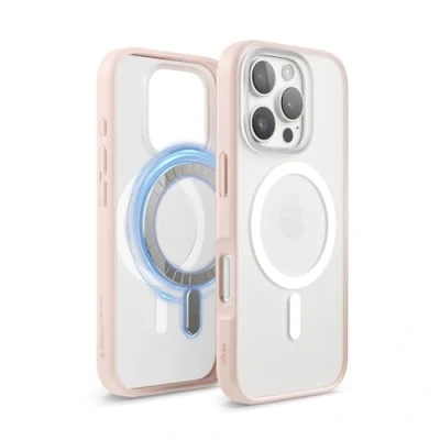 Afbeelding van elago Magnetische hybride beschermhoes compatibel met iPhone 16 Pro 6,3 inch MagSafe, PC + technologie van TPU, schokbestendig, verhoogde camerabescherming