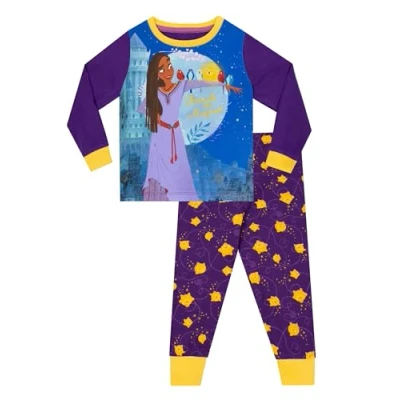 Afbeelding van Disney Wish pyjama voor meisjes pyjamasets meisjes, Paars.