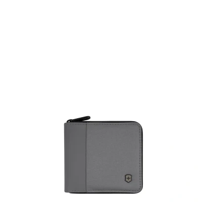 Afbeelding van Victorinox Travel Essentials Zip Around Wallet frost grey Heren portemonnee