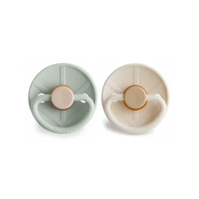 Afbeelding van FRIGG Fopspeen Little Viking 0 6mnd Sage/Cream 2st