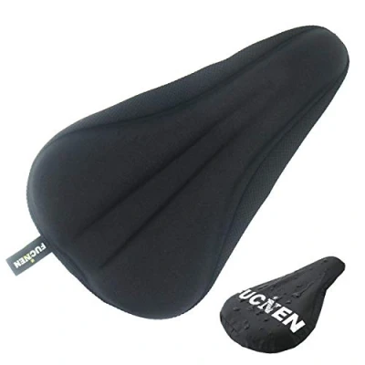 Afbeelding van 26,5 x 16 cm zadelhoes gele hoes voor fietsstoeltje kleine fucnen smalle fiets Fietsen kinderen gewatteerde comfortabele