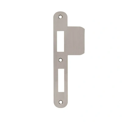 Afbeelding van Sluitplaat AXA 7425 t.b.v. insteekslot 7420 of PC 72 DR. 1+3 Afgerond (verlengde lip) RVS