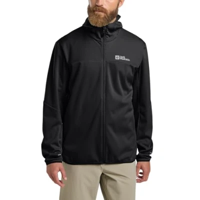 Afbeelding van Jack Wolfskin FELDBERG HOODY M Heren Outdoorjas black S