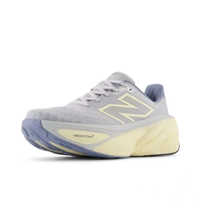 Afbeelding van New Balance Women&#039;s Fresh Foam X More V5 Running Shoe, Pearl Grey/Dusk Shower/Calcium, 8