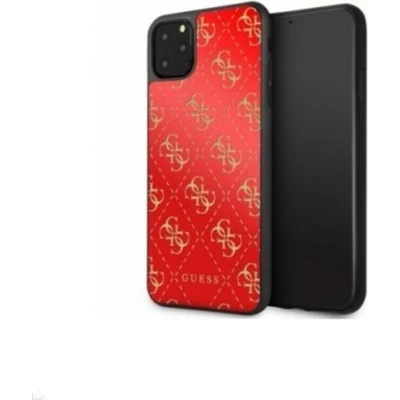 Afbeelding van Guess Apple iPhone 11 Pro Max Rood Backcover hoesje TPU