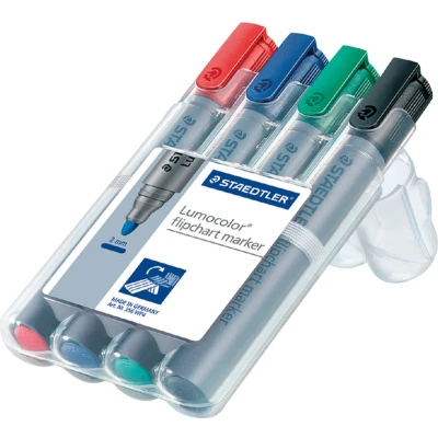 Afbeelding van Staedtler Flipchartmarker 4x