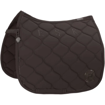 Afbeelding van Eskadron Zadeldek Platinum Softshell Emblem Dressuur Donkerbruin