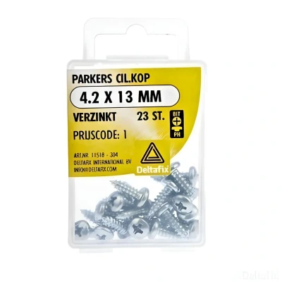 Afbeelding van Deltafix Parkers Cilinderkop Verzinkt 4.2 x 13mm 23 Stuks