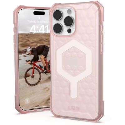 Afbeelding van UAG Essential Armor Hoesje Geschikt voor Apple iPhone 16 Pro Max Compatibel met MagSafe Back Cover Roze