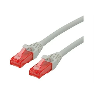 Image de Roline Cordon de raccordement RJ 45 (M) pour 10 m UTP CAT 6 sans halogène, moulé, bloqué gris