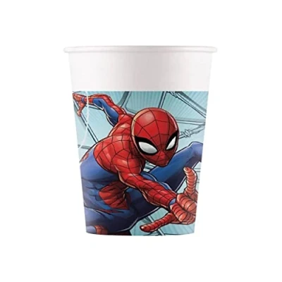 Image de Spiderman Cup Team 200ml 8 pièces