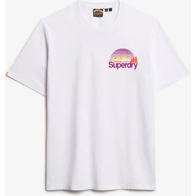 Afbeelding van Superdry CORE LOGO Great Outdoors Chest Tshirt print, Heren, Maat: 3XL, Optic