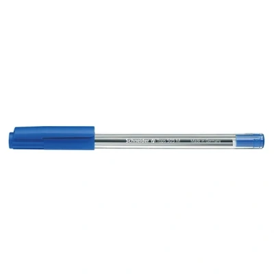 Image de SCHNEIDER Novus Vertriebs stylo à bille Tops 505M, couleur de l&#039;encre: bleu,M, corps transparent / capuchon bleu en paquet 50 pièces (150603)
