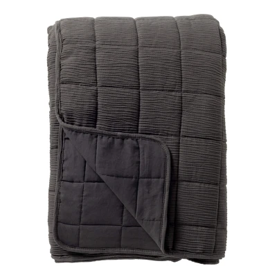 Afbeelding van Dutch Decor REZA Bedsprei 240x260 cm Charcoal Gray antraciet