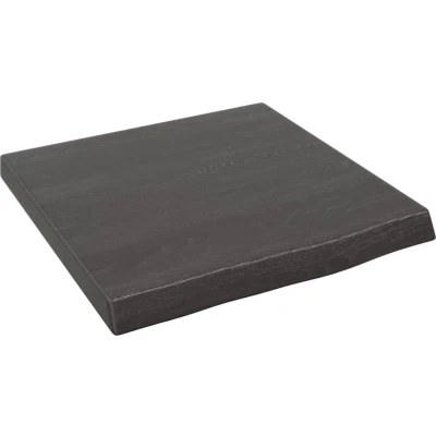 Afbeelding van vidaXL Wastafelblad 40x40x(2 4) cm behandeld massief hout donkerbruin