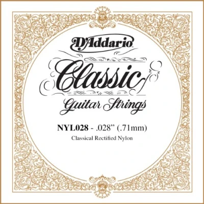 Image de Corde au détail guitare classique D&#039;addario Classics NY028 tirant 28