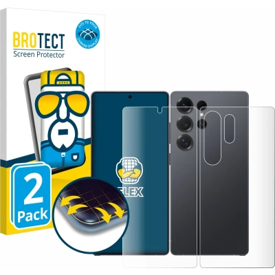 Afbeelding van BROTECT Screenprotector voor Samsung Galaxy S25 Ultra Enterprise Edition (Voor+Achter) Folie Beschermfolie transparant volledig dekking (2 Stuks)