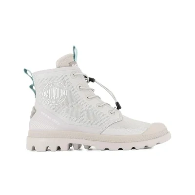 Afbeelding van Palladium Pampa DUO Chrome Veterboots, Maat: 44, Natural grey Textiel