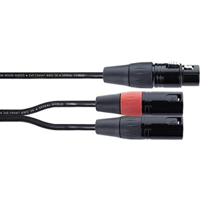 Afbeelding van Cordial EY 0.3 FMM Y Adapterkabel 0,3 m Insert kabel
